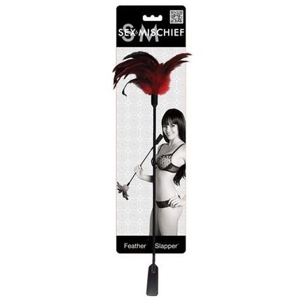 Sex & Mischief Feather Slapper Red/Black Feathers