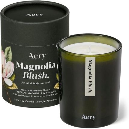 Aery Botanical Magnolia Blush Scented Candle With 45 Hour Burn Time