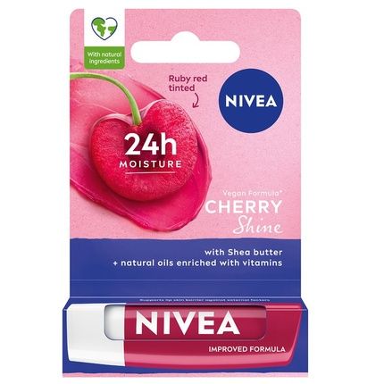 Nivea 24H Mett-In Moisture Caring Lip Balm Cherry Shine 5.5Ml