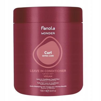 Fanola Wonder Curl Extra Care Leave-In Conditioner 1000Ml