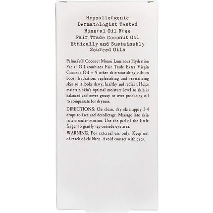 Palmer'S Coconut Monoi Luminous Hydration Facial Oil 1Oz
