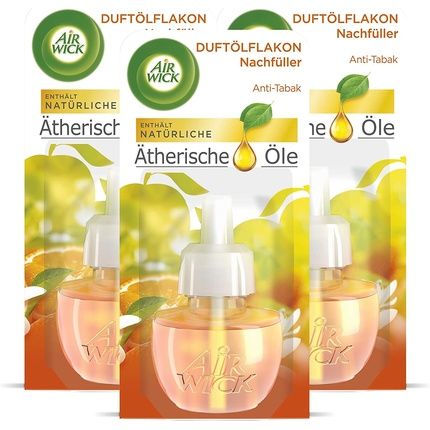 عبوة إعادة تعبئة زيت عطر إير ويك ضد التبغ - عطر غرفة بطعم الفواكه مع