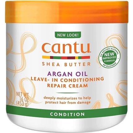Cantu Argan Oil Leave-In Conditioning Repair Cream 16Oz - Image 3