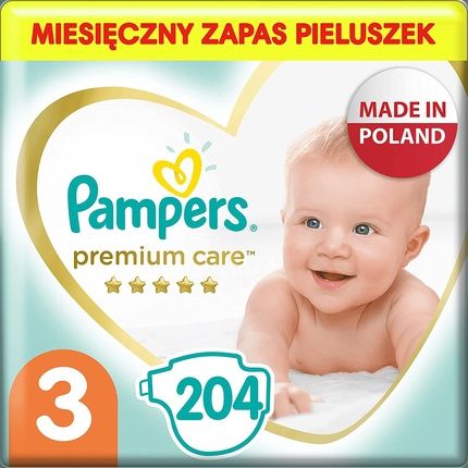 Pampers Premium Monthly Box S3 204 Pieces