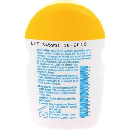 Gifrer Bicare Plus Baking Soda With Bromelain 60G