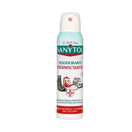 Sanytol Disinfectant Spray Deodorant Sanitizer Shoes 150Ml