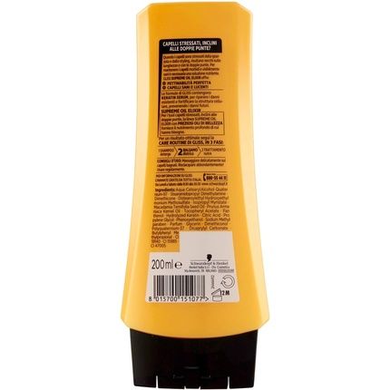 Schwarzkopf Gliss Supreme Oil Elixir Conditioner For Stressed And Prone Double Ended Hair 200Ml - Image 3