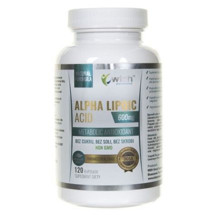 Wish Pharmaceutical Alpha Lipoic Acid (Ala) 600Mg 120 Capsules - Image 3