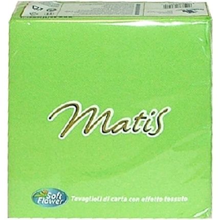 Soft Flower Verde Chiaro 33X33 30 Pz.Tovaglioli