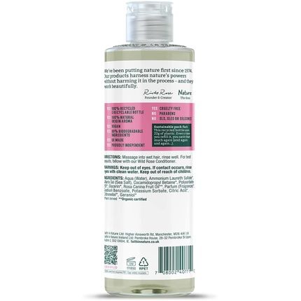 Faith In Nature Natural Wild Rose Restoring Shampoo 400Ml - For All Hair Types