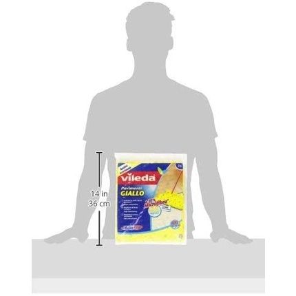 Vileda Microfibre Floor Cloth Set Of 2 Yellow - Image 3