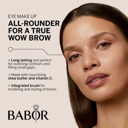 Babor Make Up Eye Brow Pencil With Extra Brush 1G 02 Ash
