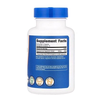 Nutricost Magnesium Citrate 420 Mg 60 Capsules
