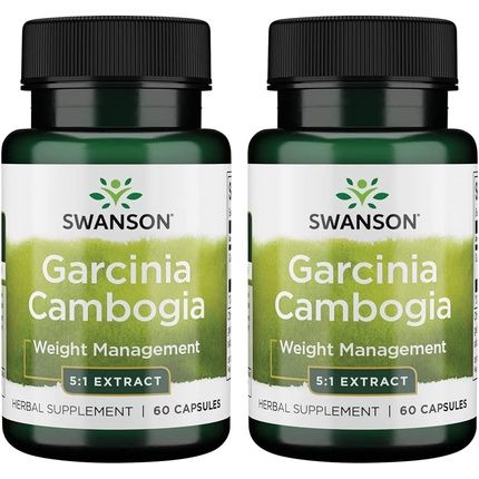 Swanson Garcinia Cambogia 5:1 Extract 80Mg 60 Capsules