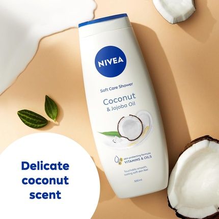 Nivea Coconut & Jojoba Oil Shower Cream 500Ml Moisturizing Body Wash - Image 3