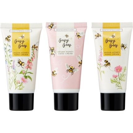 Heathcote & Ivory Busy Bees Assorted Hand Creams Trio Gift Set - Travel Friendly Sizes