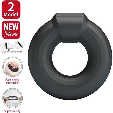 Crazy Bull Men'S Kayke Model 2 Cock Ring Black 25Cm