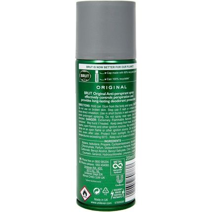 Brut Deodorant And Antiperspirant For Men Spray 200Ml