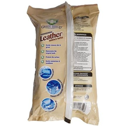 Greenshield Leather Wipes 40% Extra 70S