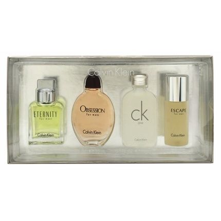 Calvin Klein Miniature Gift Set Featuring 15Ml Eternity Eau De Toilette 15Ml Obsession Eau De Toilette 15Ml Ck One Eau De Toilette And 15Ml Escape Eau De Toilette