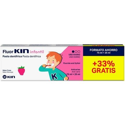 Fluorkin Children'S Toothpaste Strawberry 75Ml