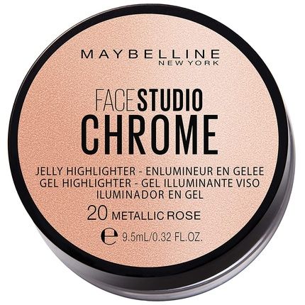 Maybelline New York Face Studio Chrome Jelly Highlighter Rose 38G