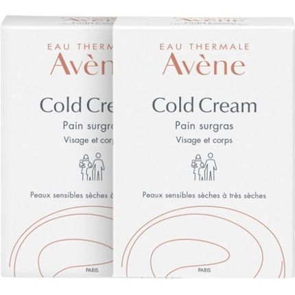 Avne Set Of Solid Soaps For Face And Body For Dry Sensitive Skin Cold Cream 2 X 100 Grams