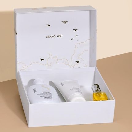 Alfaparf Milano Semi Di Lino Diamond Gift Set For All Hair Types - Sulfate Free - Image 3