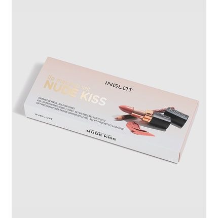 Inglot Lip Makeup Set Nude Kiss