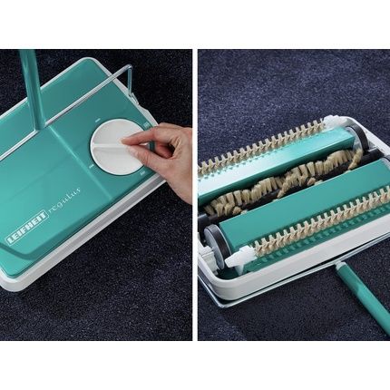 Leifheit Carpet Sweeper Regulus Turquoise For Quick Cleaning - Image 3