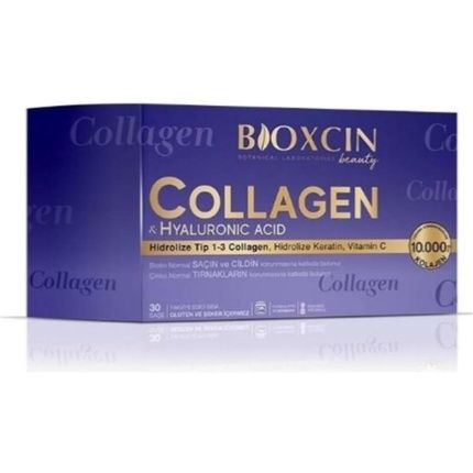 Bioxcin Collagen & Hyaluronic Acid Dietary Supplement For Healthy Hair And Skin