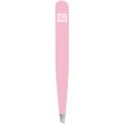 T4B Ilu Precision Tip Eyebrow Tweezers For Facial Hair Removal Pink