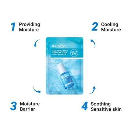 Real Barrier Aqua Soothing Ampoule Face Sheet Mask - Image 3