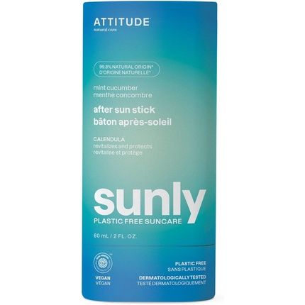 Attitude After Sun Care Stick Ewg Verified Plastic-Free Soothes And Hydrates