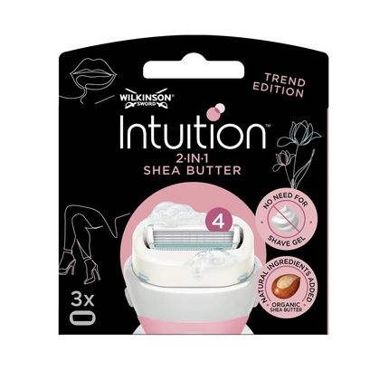 Wilkinson Sword Intuition Ultra Moisture Shea Butter Replacement Heads 3 Pieces