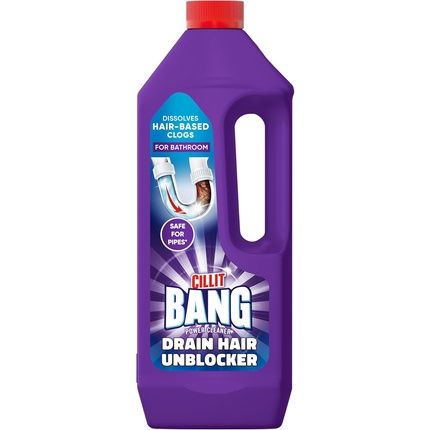 Cillit Bang Hair Drain Unblocker Gel Dissolves Hair-Based Blockages