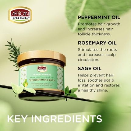 African Pride Feel It Formula Hair Strengthening Balm 4Oz