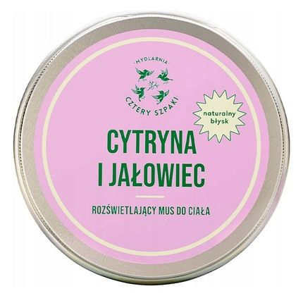 Mydlarnia Cztery Szpaki Illuminating Body Mousse Lemon And Juniper 150Ml