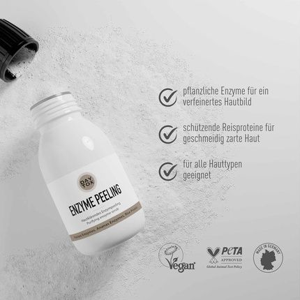 Enzyme Peeling Powder For The Face 35G Vegan Silicone-Free Made In Germany