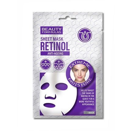 Beauty Formulas Retinol Anti-Aging Sheet Mask Moisturizing Face Mask