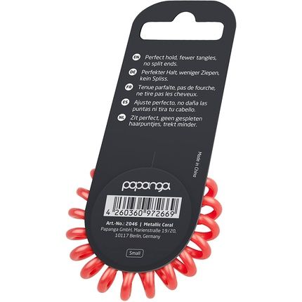 Original Papanga(R) Spiral Hairbands, Metal Edition, Size: Small, Colour: Metallic