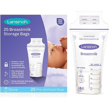 Lansinoh Milk Storage Bags - 25 Pack