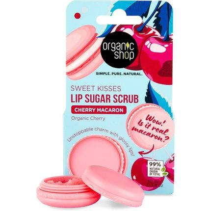 Organic Shop Lip Sugar Scrub Cherry Macaron 10Ml