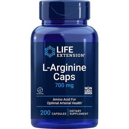 Life Extension L-Arginine 700Mg 200 Vegan Capsules
