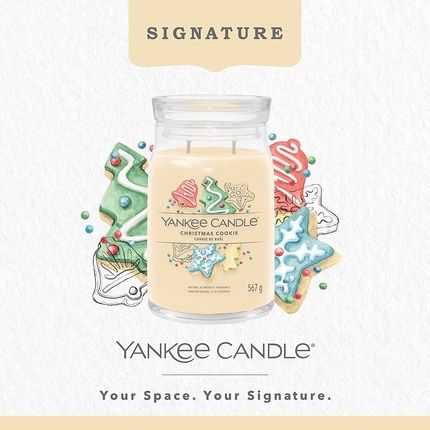 Yankee Candle Signature Scented Candle ; Large Long Burning Christmas Candle
