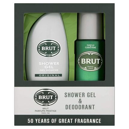 Brut Deodorant Spray And Shower Gel Gift Set 200Ml Original