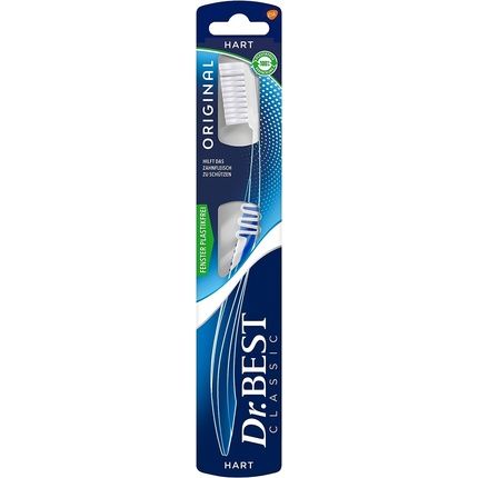 Dr. Best High-Low Toothbrush Medium For Thorough Cleaning Between Teeth With Curved Brush Profile
