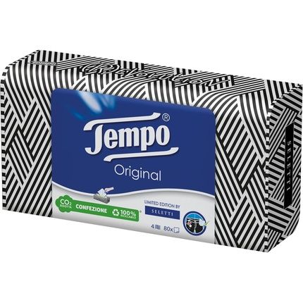 Tempo Paper Tissue Box Limited Edition Firmata Marras 80 Sheets 3 Boxes