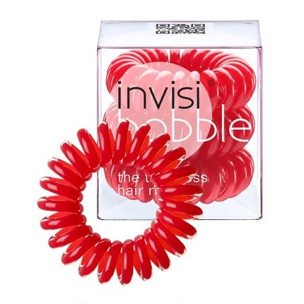 Invisibobble The Traceless Hair Ring 3 Hair Ties Raspberry Red