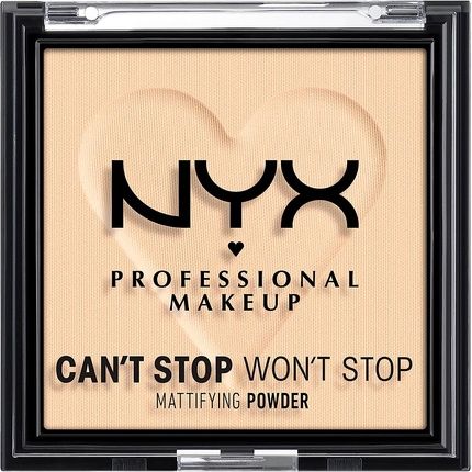 Nyx Professional Makeup Can'T Stop Won'T Stop Mattifying Powder Light 02 6G